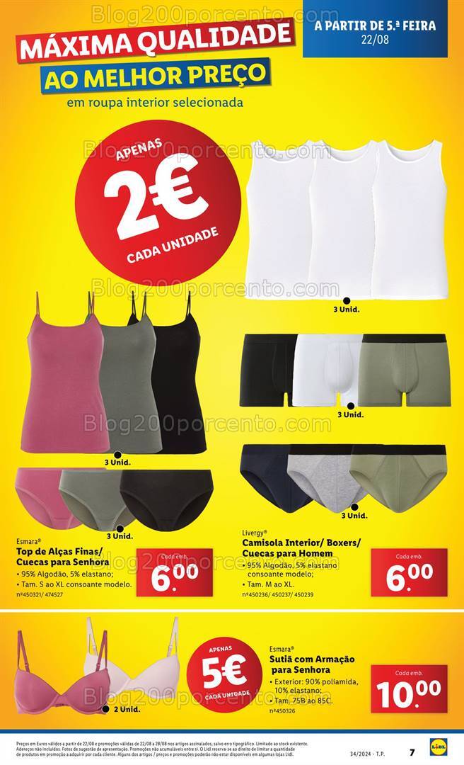 Antevisão Folheto LIDL Bazar Promoções de 22 a 28 agosto