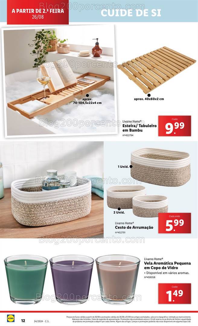 Antevisão Folheto LIDL Bazar Promoções de 22 a 28 agosto