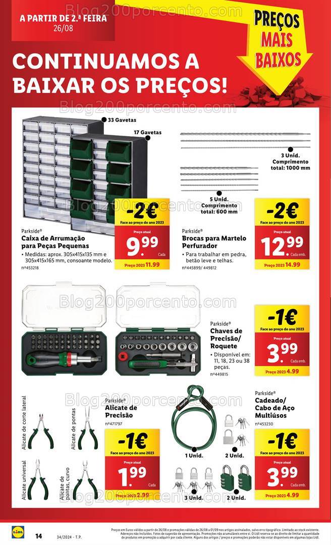 Antevisão Folheto LIDL Bazar Promoções de 22 a 28 agosto