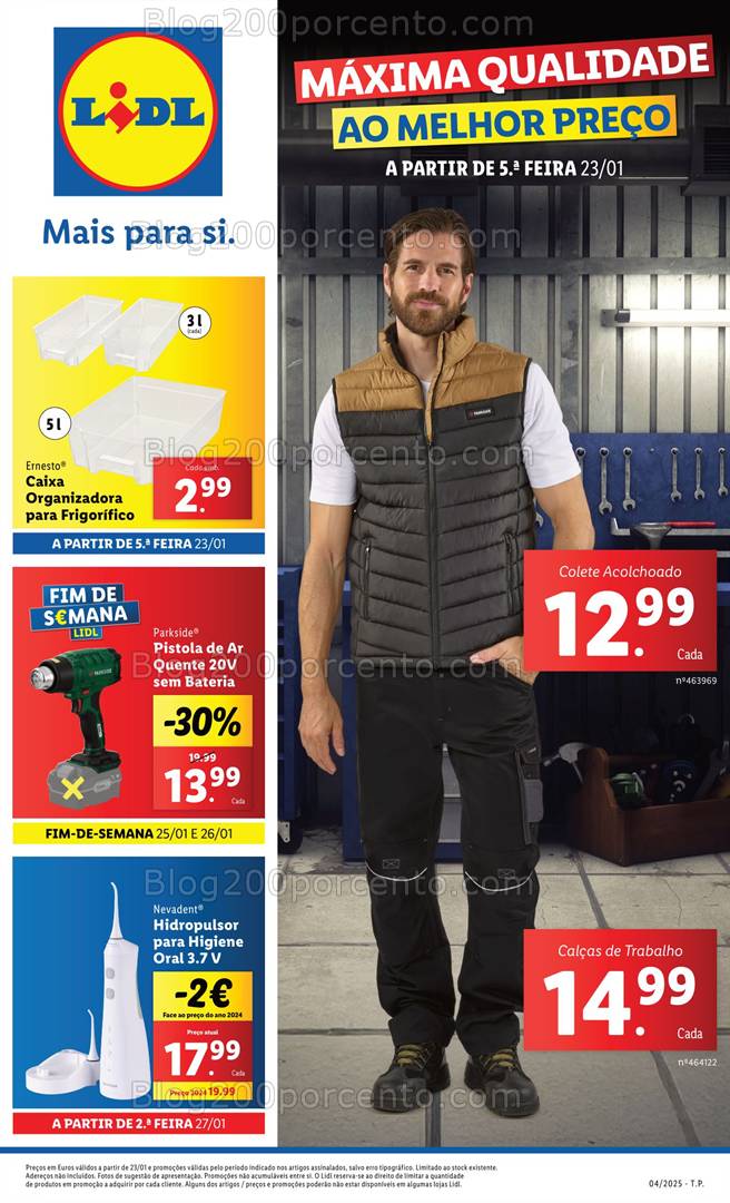 Antevisão Folheto LIDL Bazar Promoções de 23 a 29 janeiro