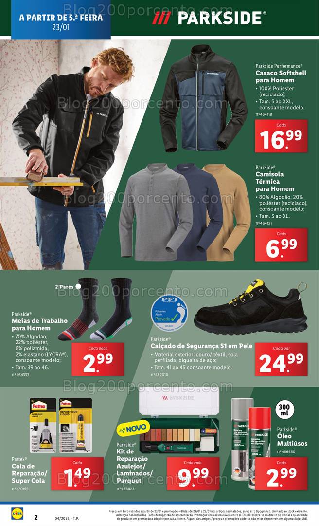 Antevisão Folheto LIDL Bazar Promoções de 23 a 29 janeiro