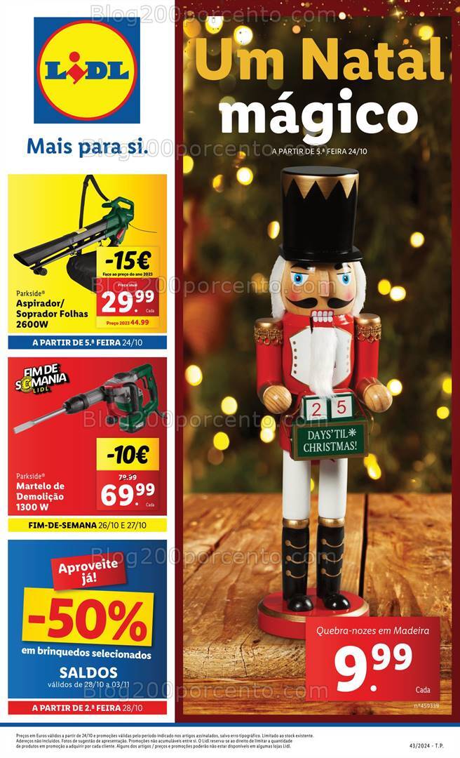 Antevisão Folheto LIDL Bazar Promoções de 24 a 30 outubro