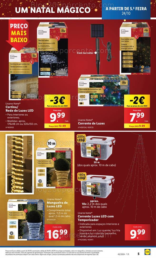 Antevisão Folheto LIDL Bazar Promoções de 24 a 30 outubro