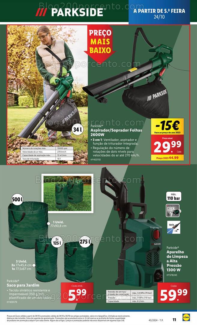 Antevisão Folheto LIDL Bazar Promoções de 24 a 30 outubro