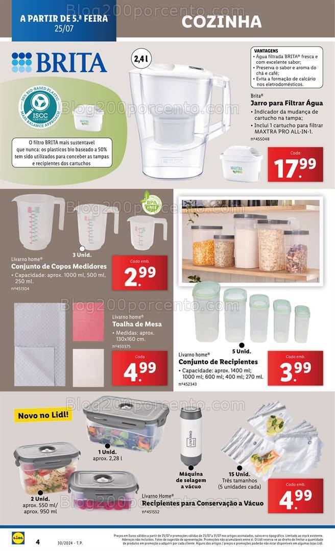 Antevisão Folheto LIDL Especial Cozinha Promoções de 25 a 31 julho