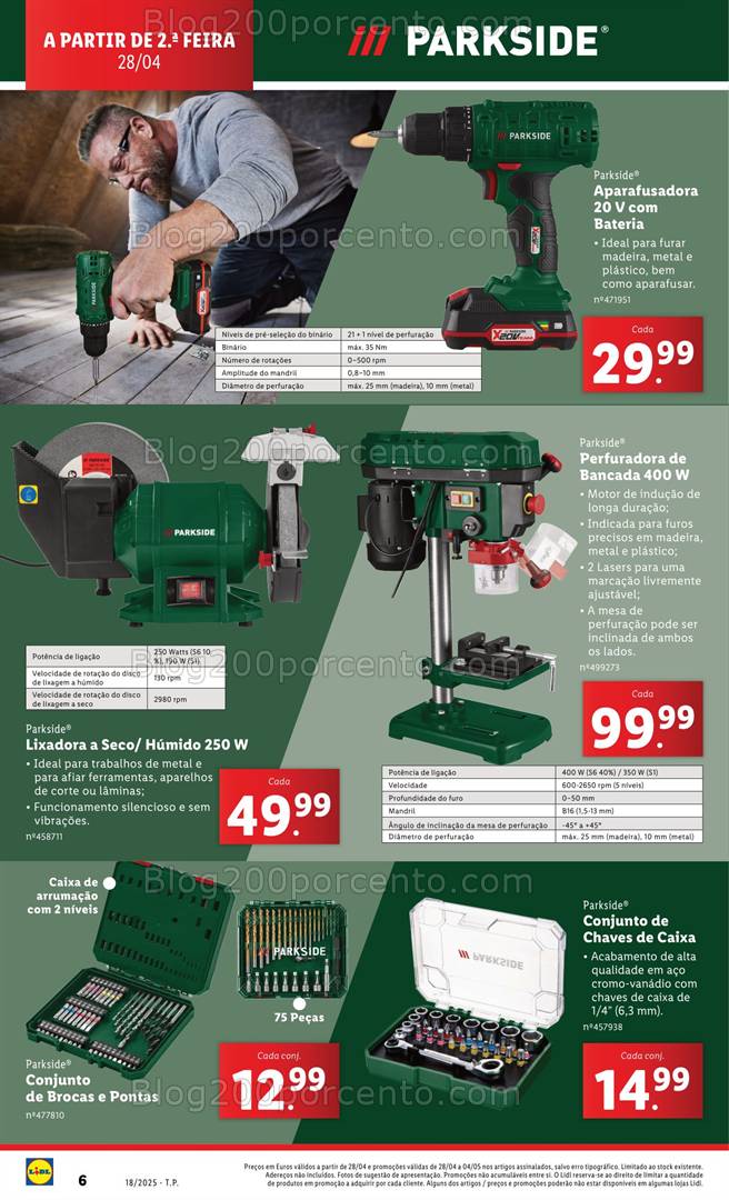 Antevisão Folheto LIDL Bazar Promoções de 28 abril a 8 maio - Edição Digital