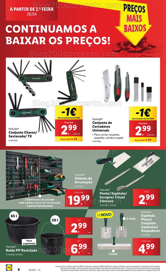 Antevisão Folheto LIDL Bazar Promoções de 28 abril a 8 maio - Edição Digital