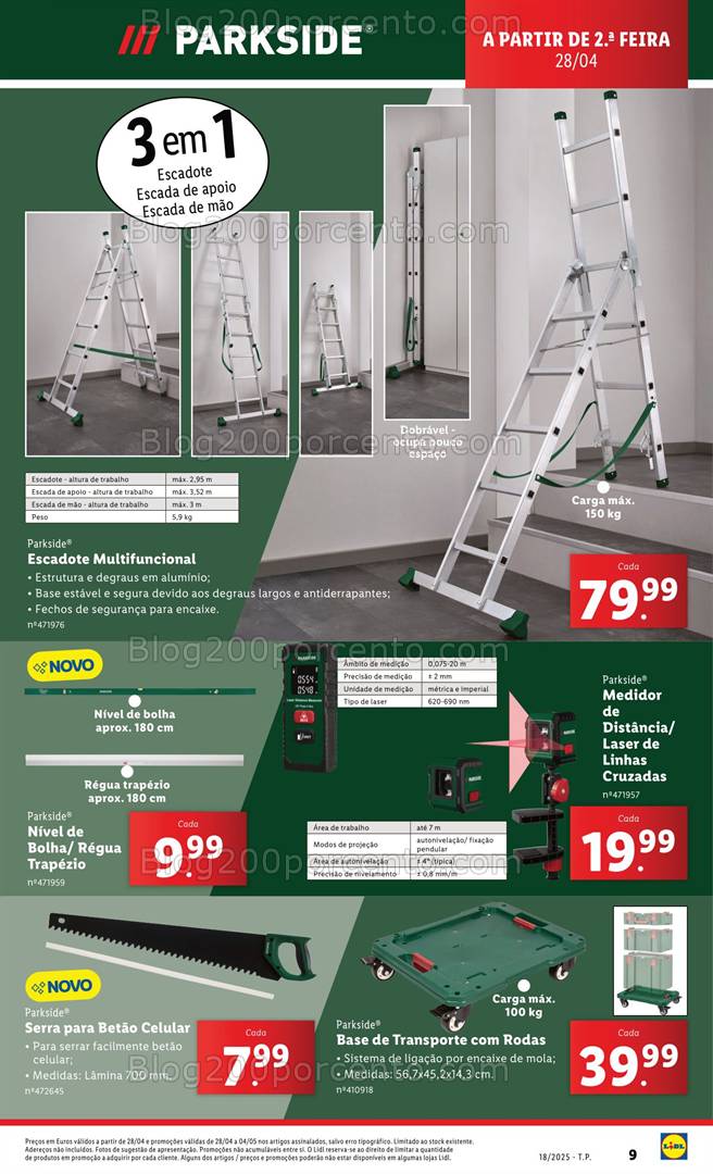 Antevisão Folheto LIDL Bazar Promoções de 28 abril a 8 maio - Edição Digital