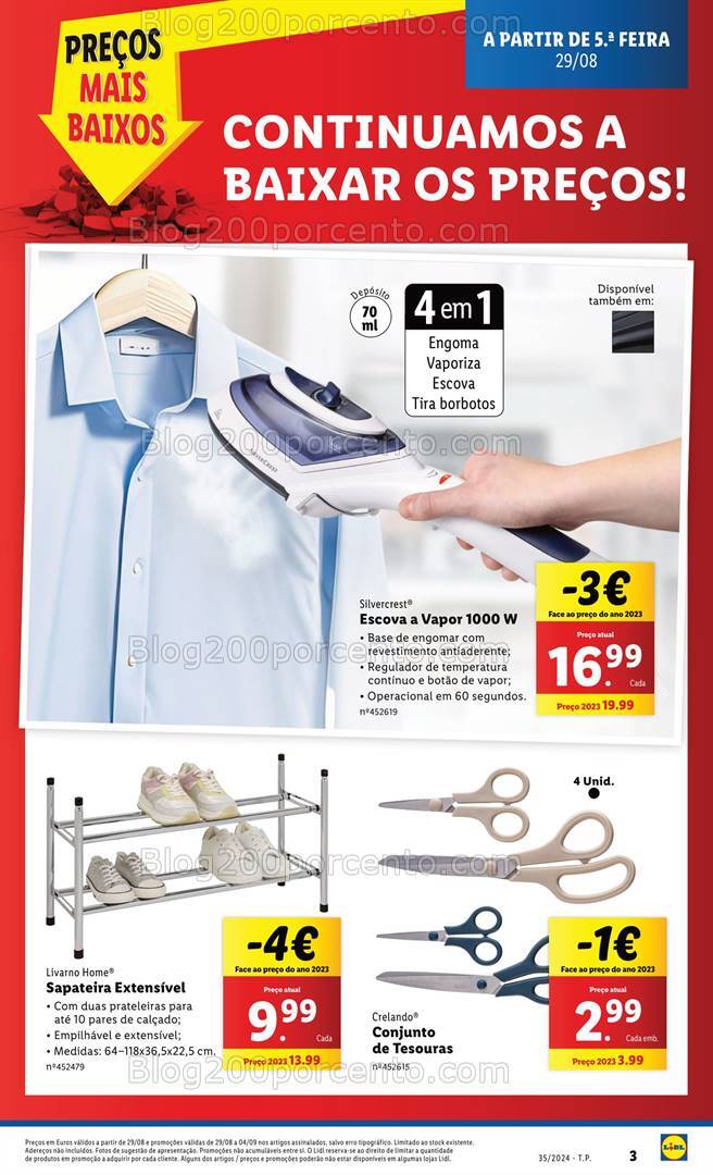 Antevisão Folheto LIDL Especial Roupa Cuidada Promoções a partir de 29 agosto