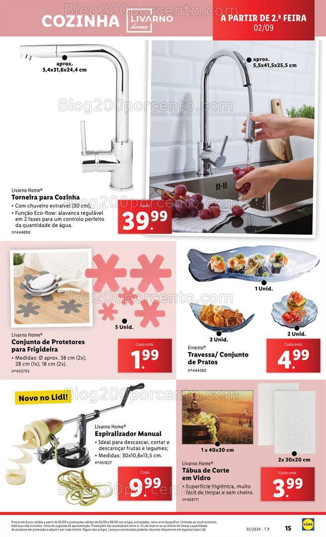 Antevisão Folheto LIDL Bazar Promoções de 29 agosto a 4 setembro