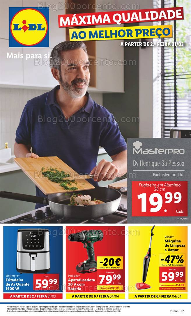 Antevisão Folheto LIDL Promoções 31 março a 10 abril