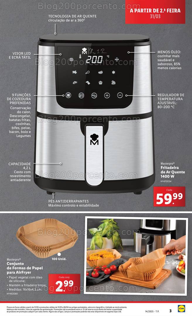 Antevisão Folheto LIDL Promoções 31 março a 10 abril