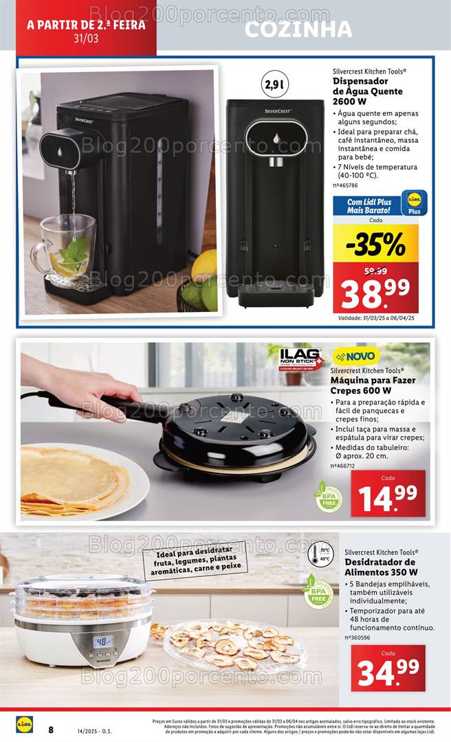 Antevisão Folheto LIDL Promoções 31 março a 10 abril