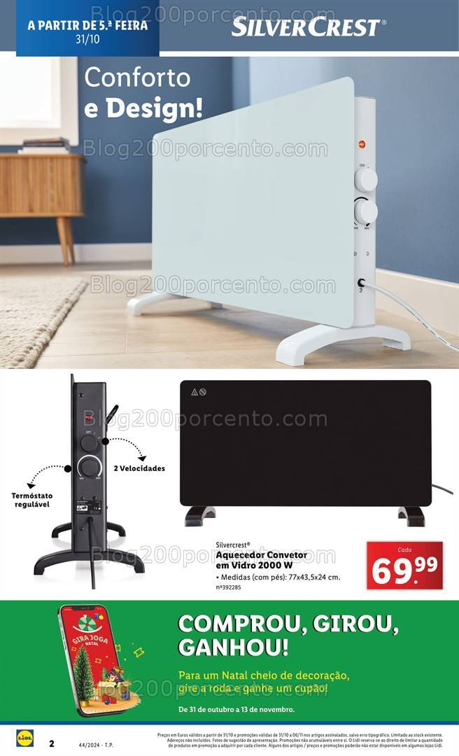 Antevisão Folheto LIDL Bazar Promoções de 31 outubro a 6 novembro