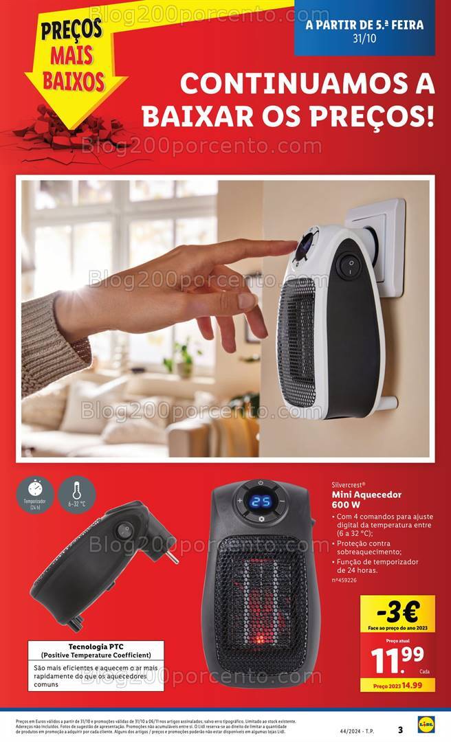 Antevisão Folheto LIDL Bazar Promoções de 31 outubro a 6 novembro