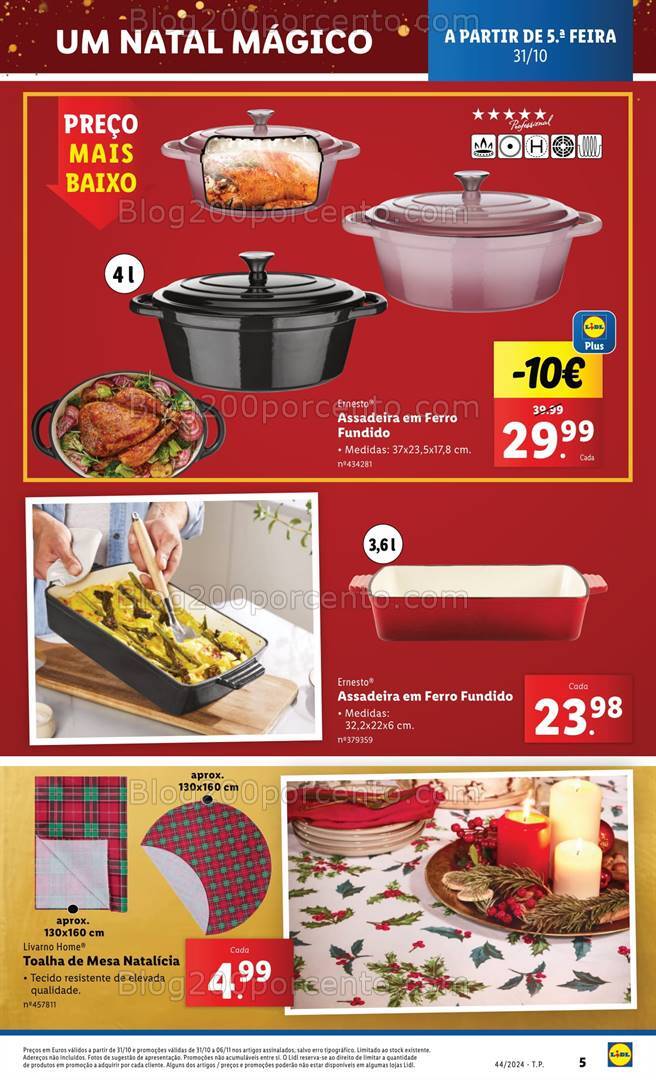 Antevisão Folheto LIDL Bazar Promoções de 31 outubro a 6 novembro