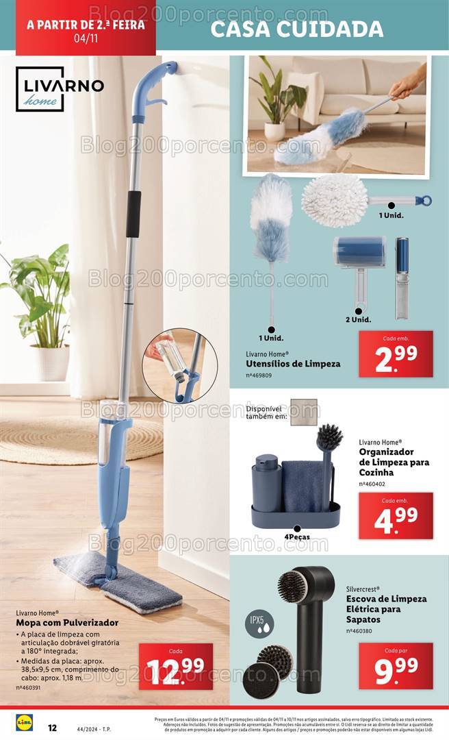 Antevisão Folheto LIDL Casa Cuidada Promoções a partir de 6 novembro