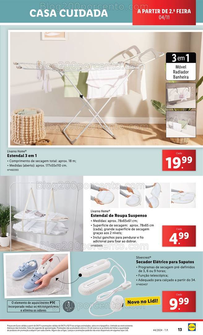 Antevisão Folheto LIDL Casa Cuidada Promoções a partir de 6 novembro