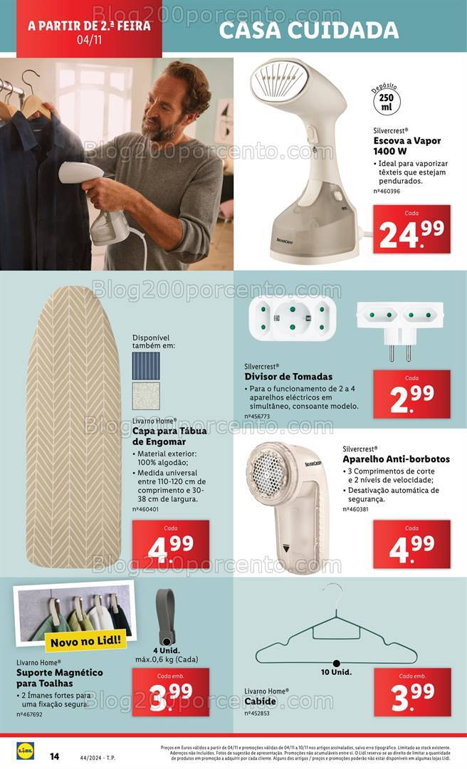 Antevisão Folheto LIDL Casa Cuidada Promoções a partir de 6 novembro