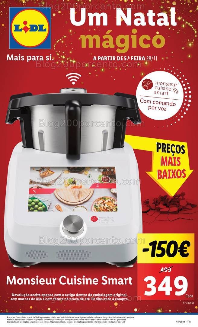 Antevisão Folheto LIDL Natal Mágico Promoções de 28 novembro a 2 dezembro