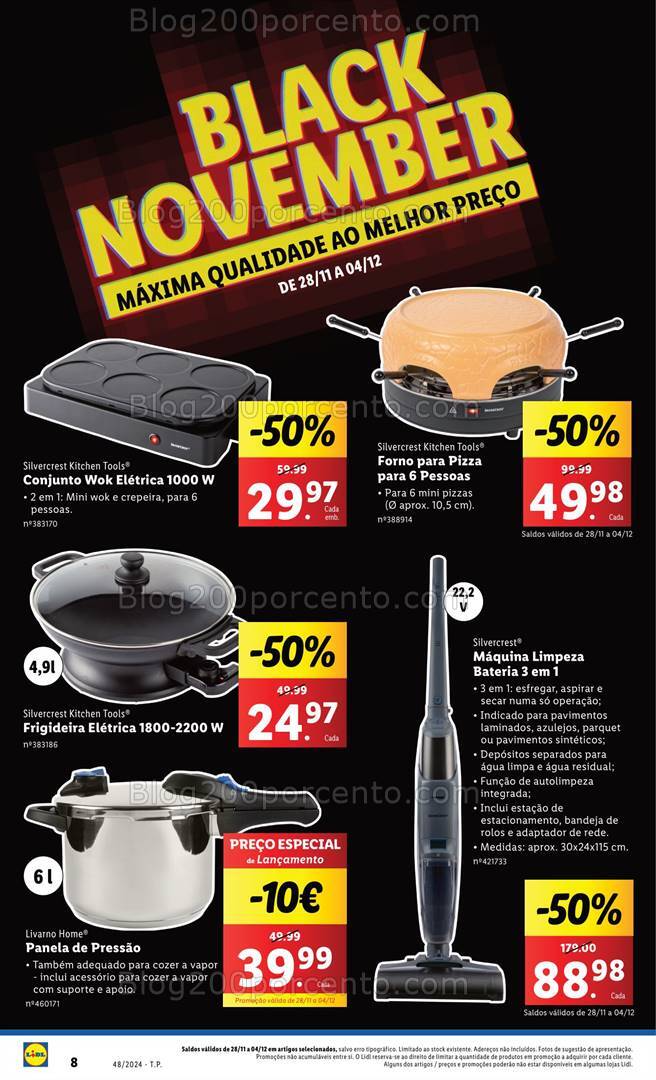 Antevisão Folheto LIDL Black Friday Promoções de 28 novembro a  2 dezembro