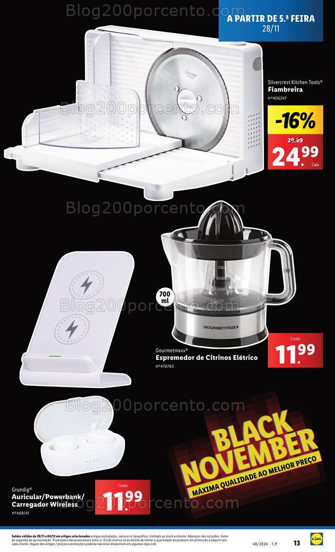 Antevisão Folheto LIDL Bazar Promoções de 28 novembro a 4 dezembro