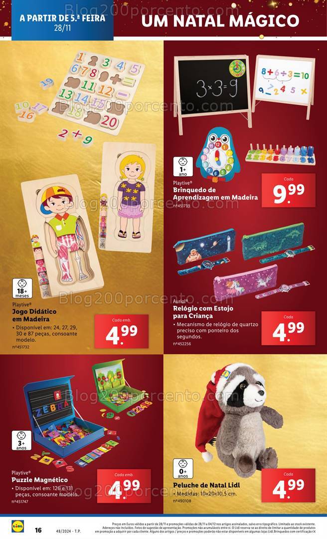 Antevisão Folheto LIDL Brinquedos Promoções a partir de 28 novembro