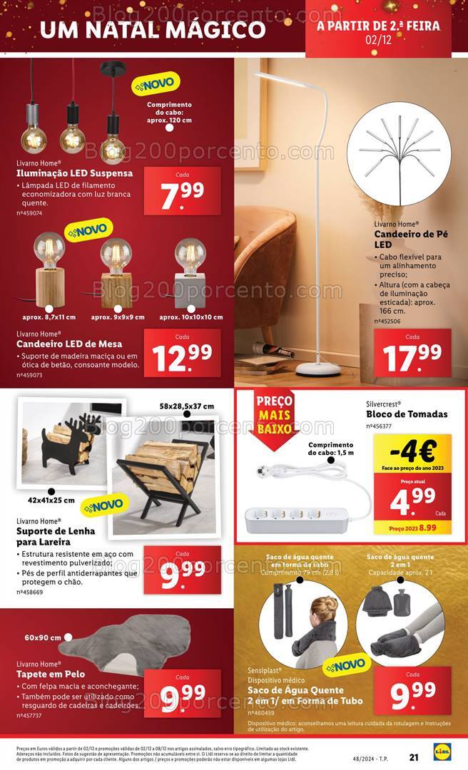 Antevisão Folheto LIDL Natal Mágico Promoções de 28 novembro a 2 dezembro