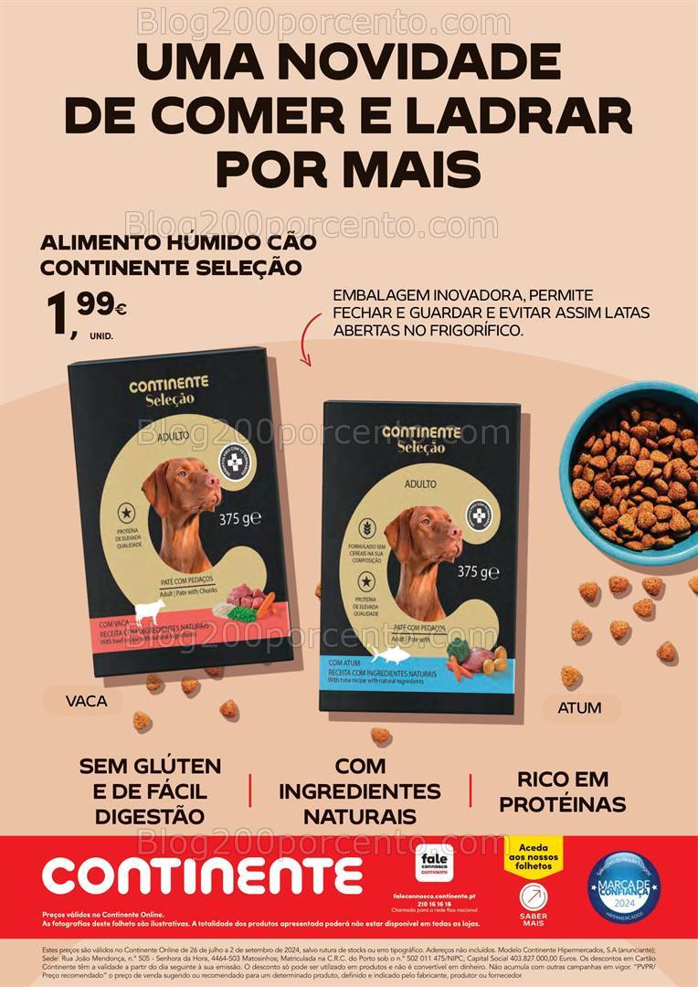Antevisão Folheto CONTINENTE Novidades Promoções de 26 julho a 2 setembro