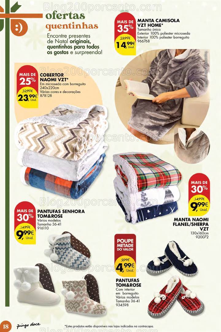 Antevisão Folheto PINGO DOCE Ofertas de Natal Promoções até 31 dezembro
