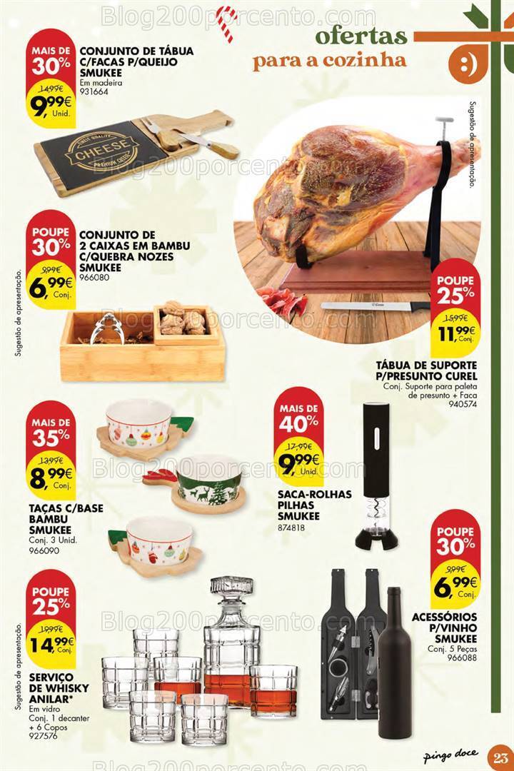 Antevisão Folheto PINGO DOCE Ofertas de Natal Promoções até 31 dezembro