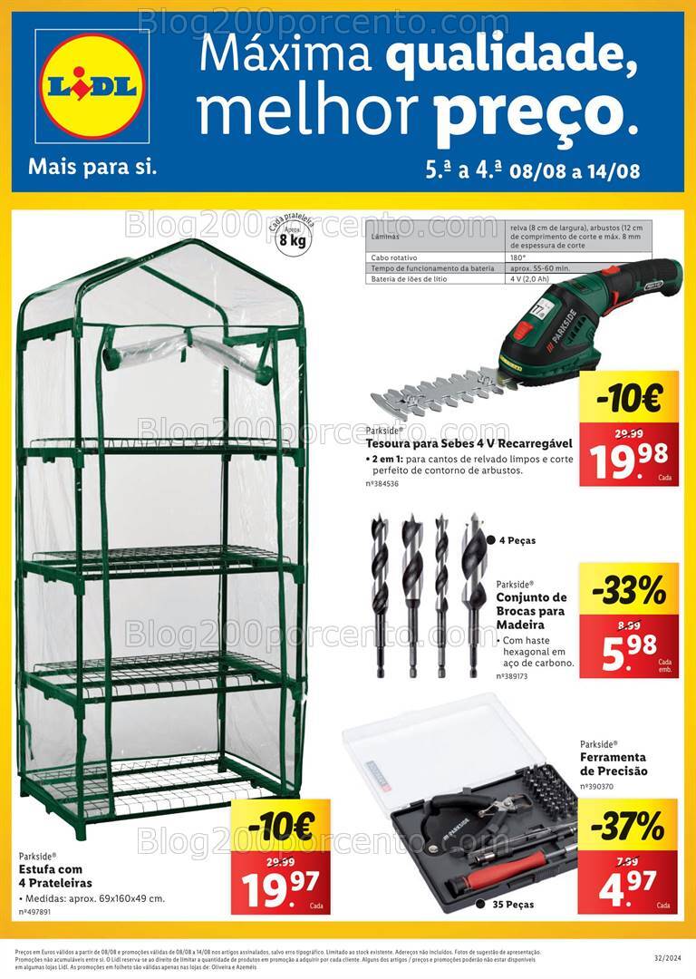 Antevisão Folheto LIDL Extra Promoções de 8 a 14 agosto