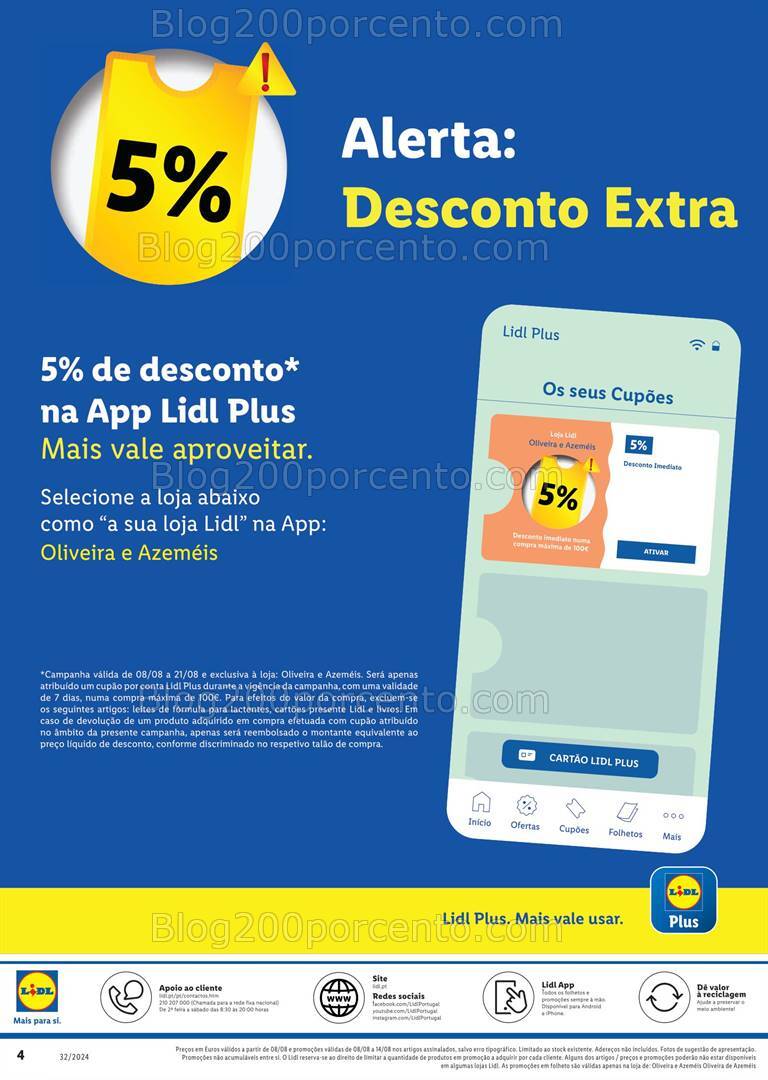 Antevisão Folheto LIDL Extra Promoções de 8 a 14 agosto