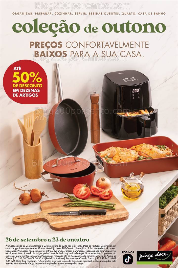 Antevisão Folheto PINGO DOCE Bazar Outono Promoções de 26 setembro a 23 outubro