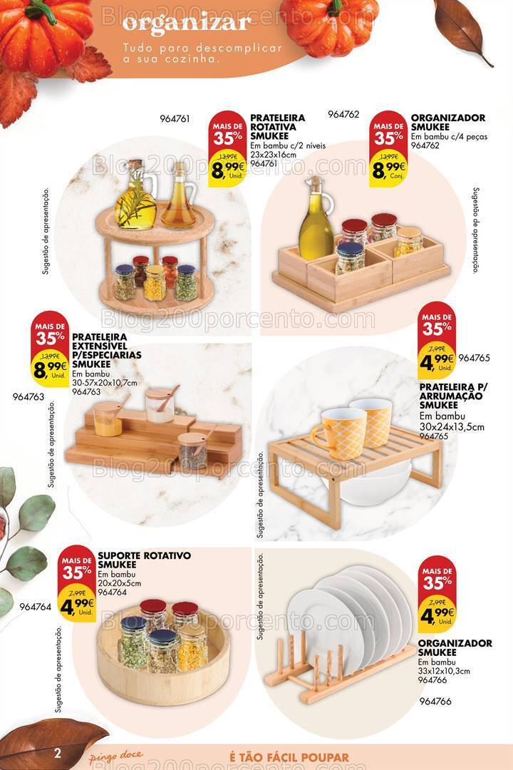 Antevisão Folheto PINGO DOCE Bazar Outono Promoções de 26 setembro a 23 outubro