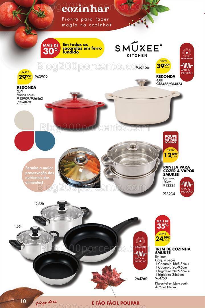 Antevisão Folheto PINGO DOCE Bazar Outono Promoções de 26 setembro a 23 outubro