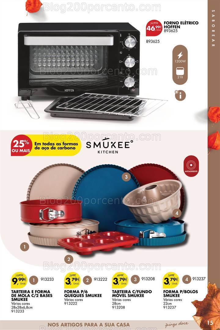 Antevisão Folheto PINGO DOCE Bazar Outono Promoções de 26 setembro a 23 outubro