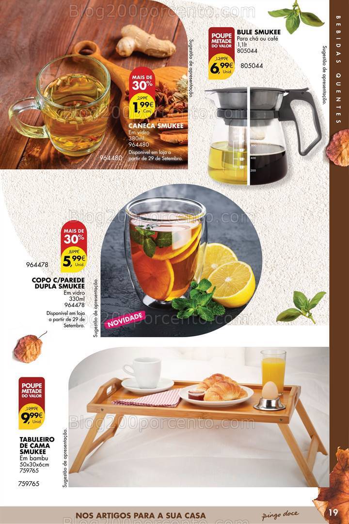 Antevisão Folheto PINGO DOCE Bazar Outono Promoções de 26 setembro a 23 outubro