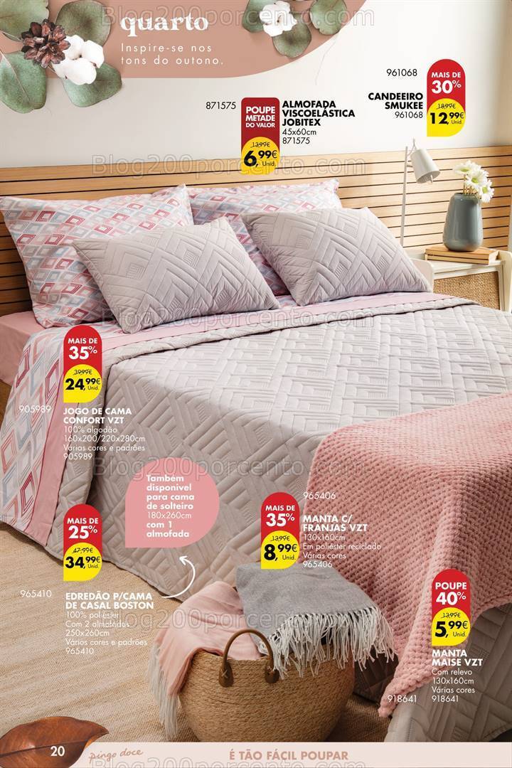 Antevisão Folheto PINGO DOCE Bazar Outono Promoções de 26 setembro a 23 outubro
