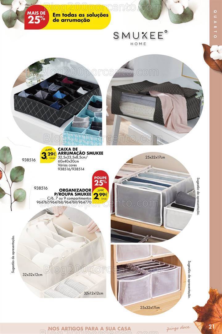 Antevisão Folheto PINGO DOCE Bazar Outono Promoções de 26 setembro a 23 outubro