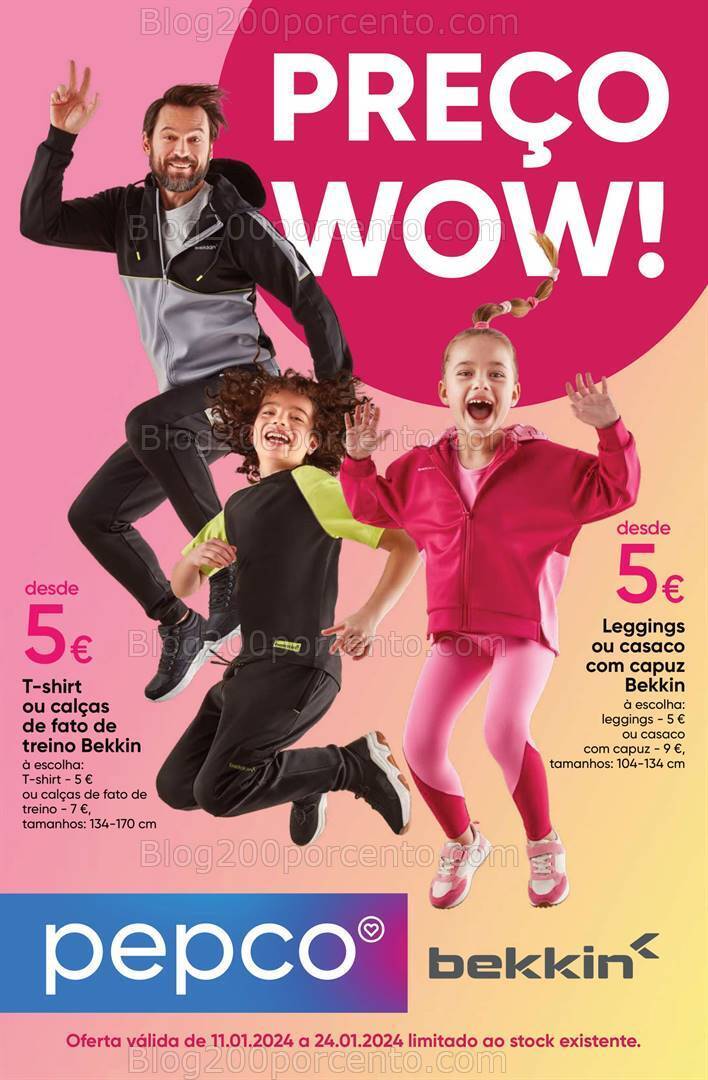 Antevisão Folheto PEPCO Moda e Bazar Promoções de 11 a 24 janeiro