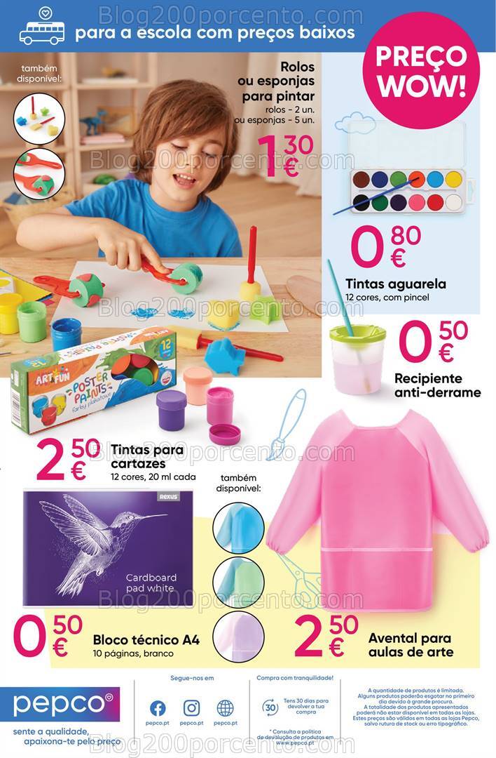 Antevisão Folheto PEPCO Regresso às Aulas - 22 agosto a 4 setembro