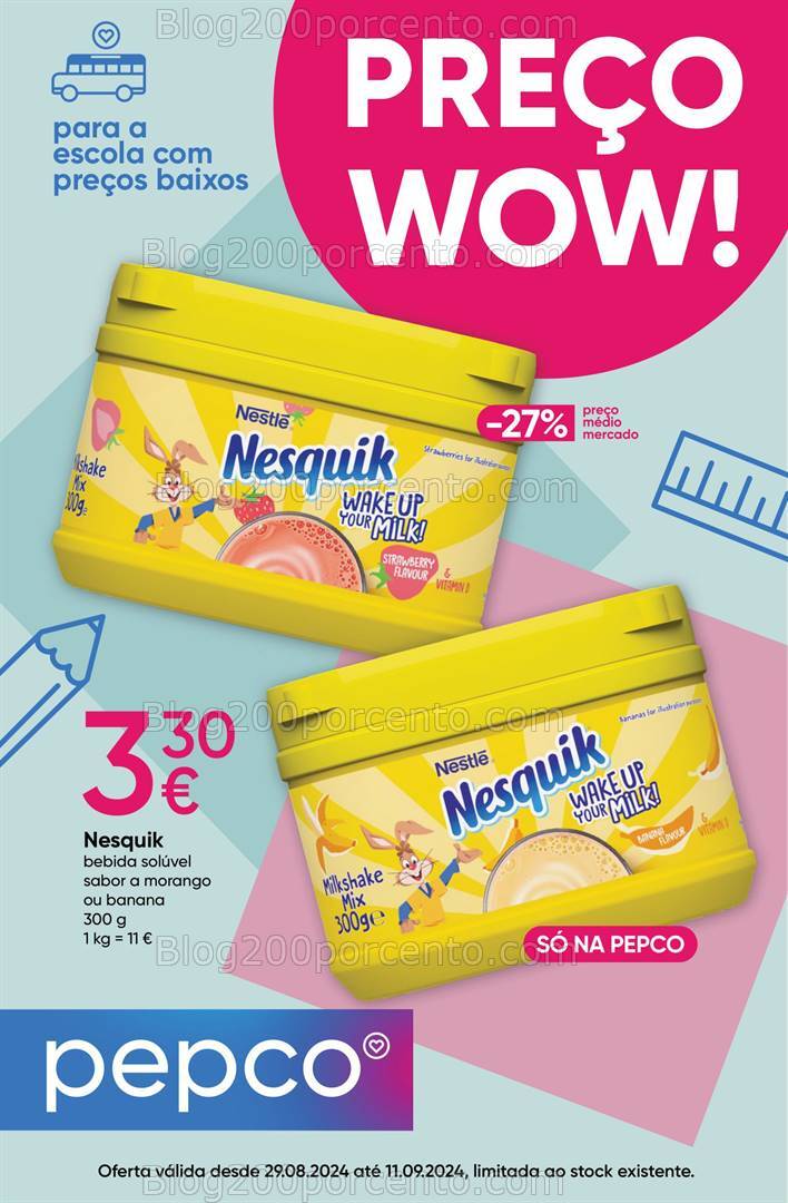 Antevisão Folheto PEPCO Promoções de 29 agosto a 11 setembro