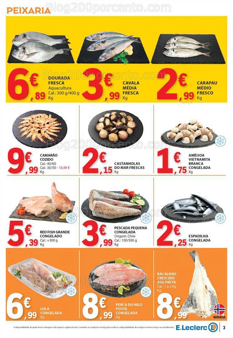 Antevisão Folheto E-LECLERC Sabores Promoções de 1 a 20 outubro