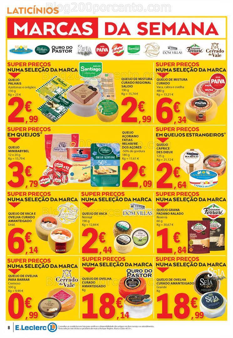 Antevisão Folheto E-LECLERC Sabores Promoções de 1 a 20 outubro