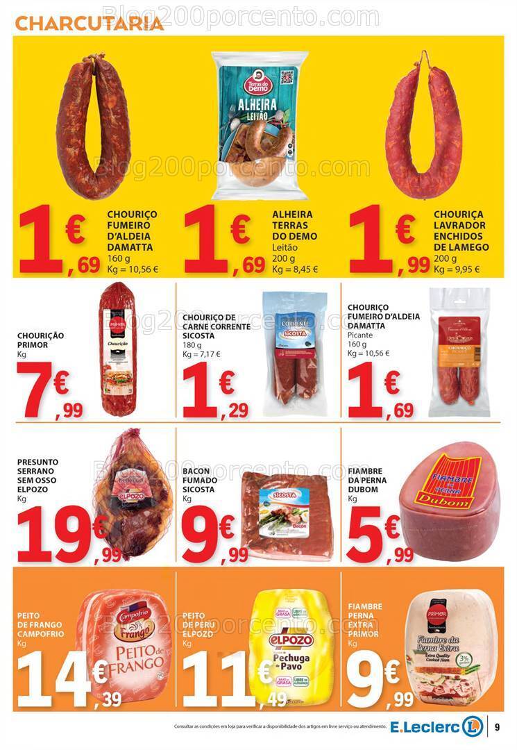Antevisão Folheto E-LECLERC Sabores Promoções de 1 a 20 outubro