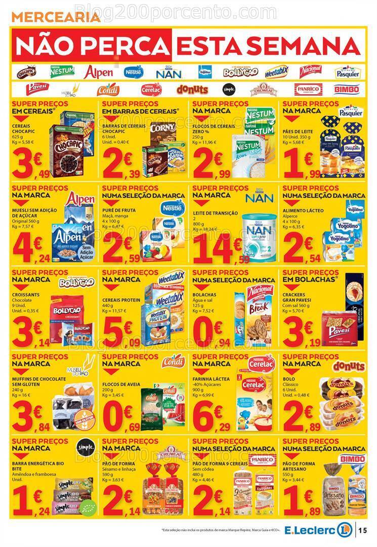 Antevisão Folheto E-LECLERC Sabores Promoções de 1 a 20 outubro