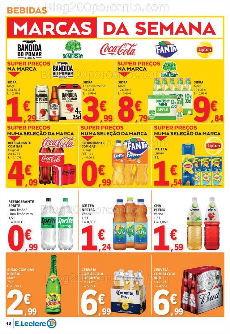 Antevisão Folheto E-LECLERC Sabores Promoções de 1 a 20 outubro