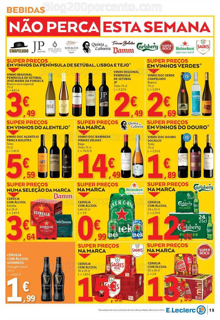 Antevisão Folheto E-LECLERC Sabores Promoções de 1 a 20 outubro