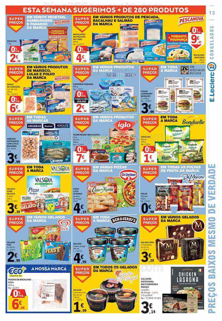 Antevisão Folheto E-LECLERC Promoções de 20 a 26 julho